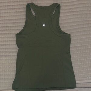lululemon athletica Dark Green Racerback Tank Top